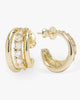 OH SHE FANCY SMOOTH AND DIAMOND HOOPS
