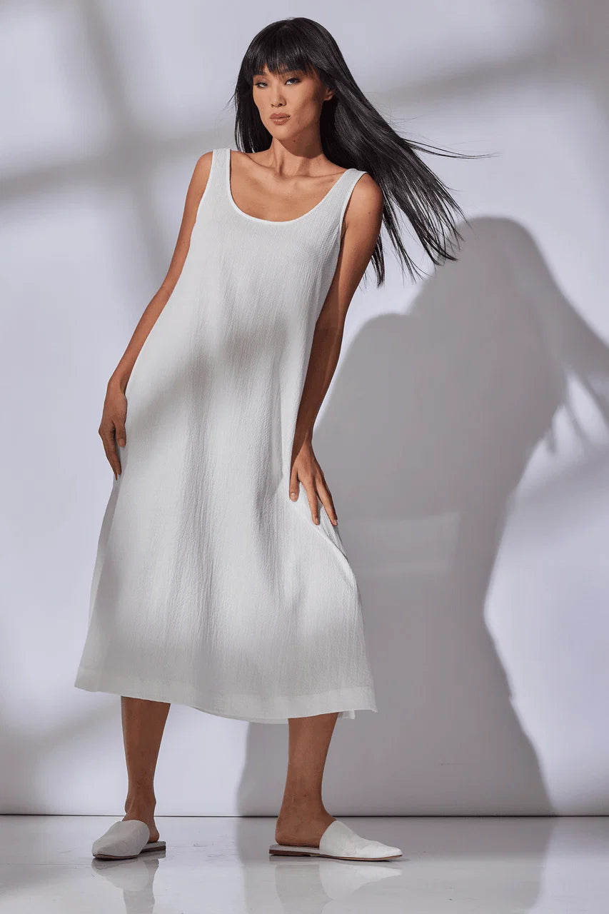 ONSEN COTTON TANK SLIP DRESS