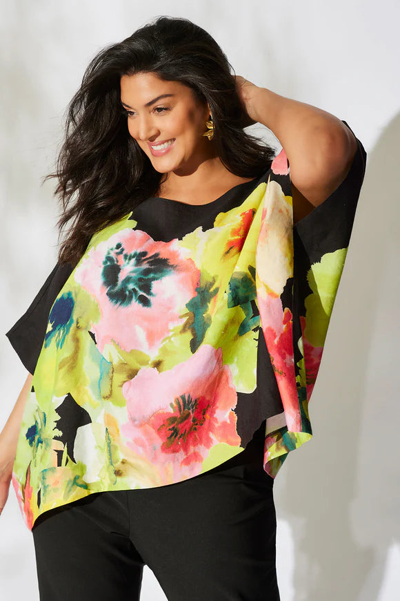 OPHELIA LINEN CAFTAN TOP