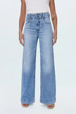 LANA HIGH RISE ULTRA WIDE LEG JEAN IN TERRACE