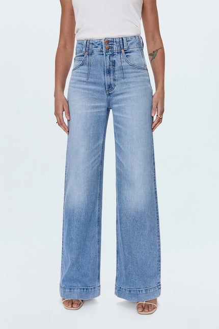LANA HIGH RISE ULTRA WIDE LEG JEAN IN TERRACE