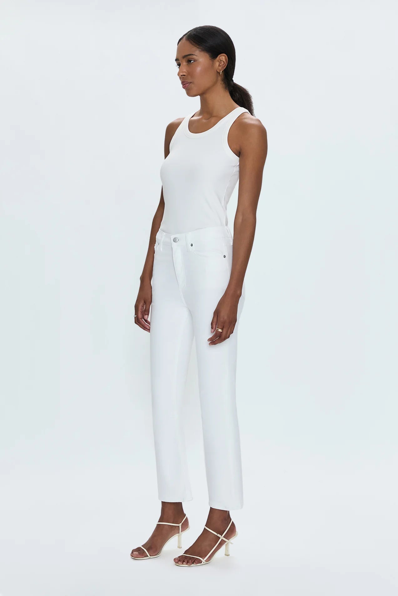 LENNON HIGH RISE BOOT JEAN IN VIVID WHITE