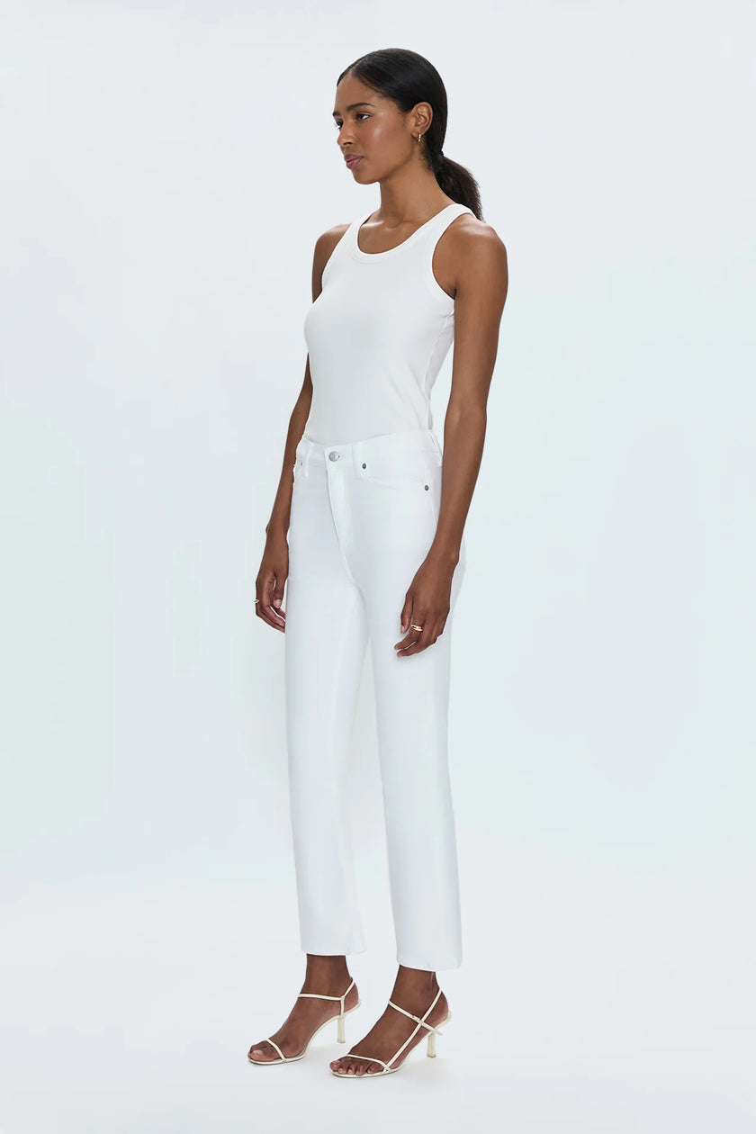 LENNON HIGH RISE BOOT JEAN IN VIVID WHITE