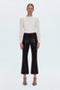 LENNON HIGH RISE CROP BOOT PANT IN COATED MOCHA