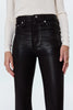 LENNON HIGH RISE CROP BOOT PANT IN COATED MOCHA