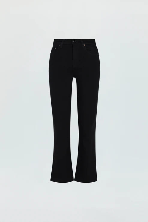 LENNON HIGH RISE CROP BOOT JEAN IN NOIR