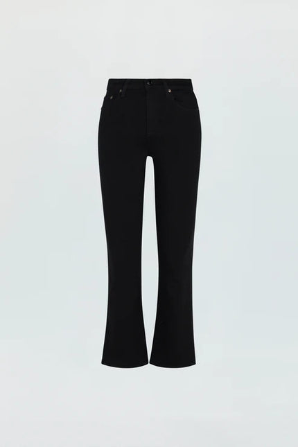 LENNON HIGH RISE CROP BOOT JEAN IN NOIR