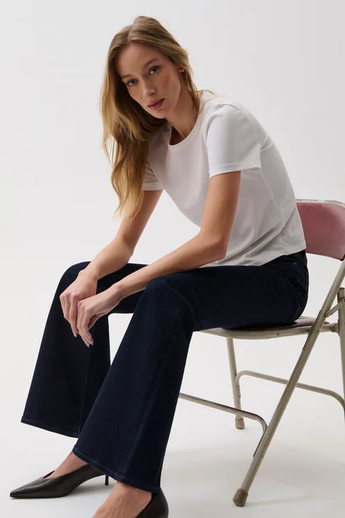 KINSLEY MID RISE ULTRA FLARE IN NIGHT FLIGHT
