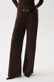 JADYN CORDUROY MID RISE PALAZZO JEAN IN MOCHA