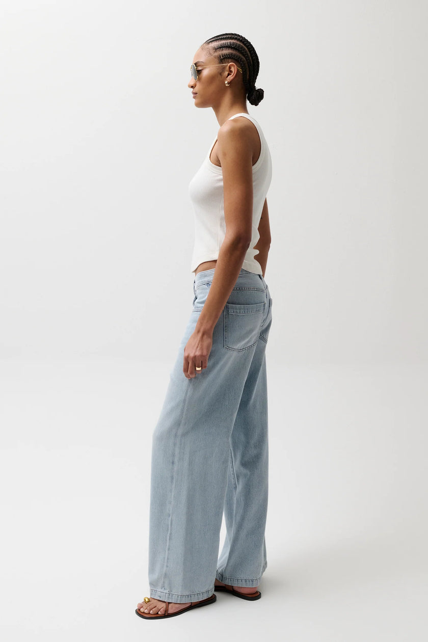 JADYN MID RISE PALAZZO JEAN