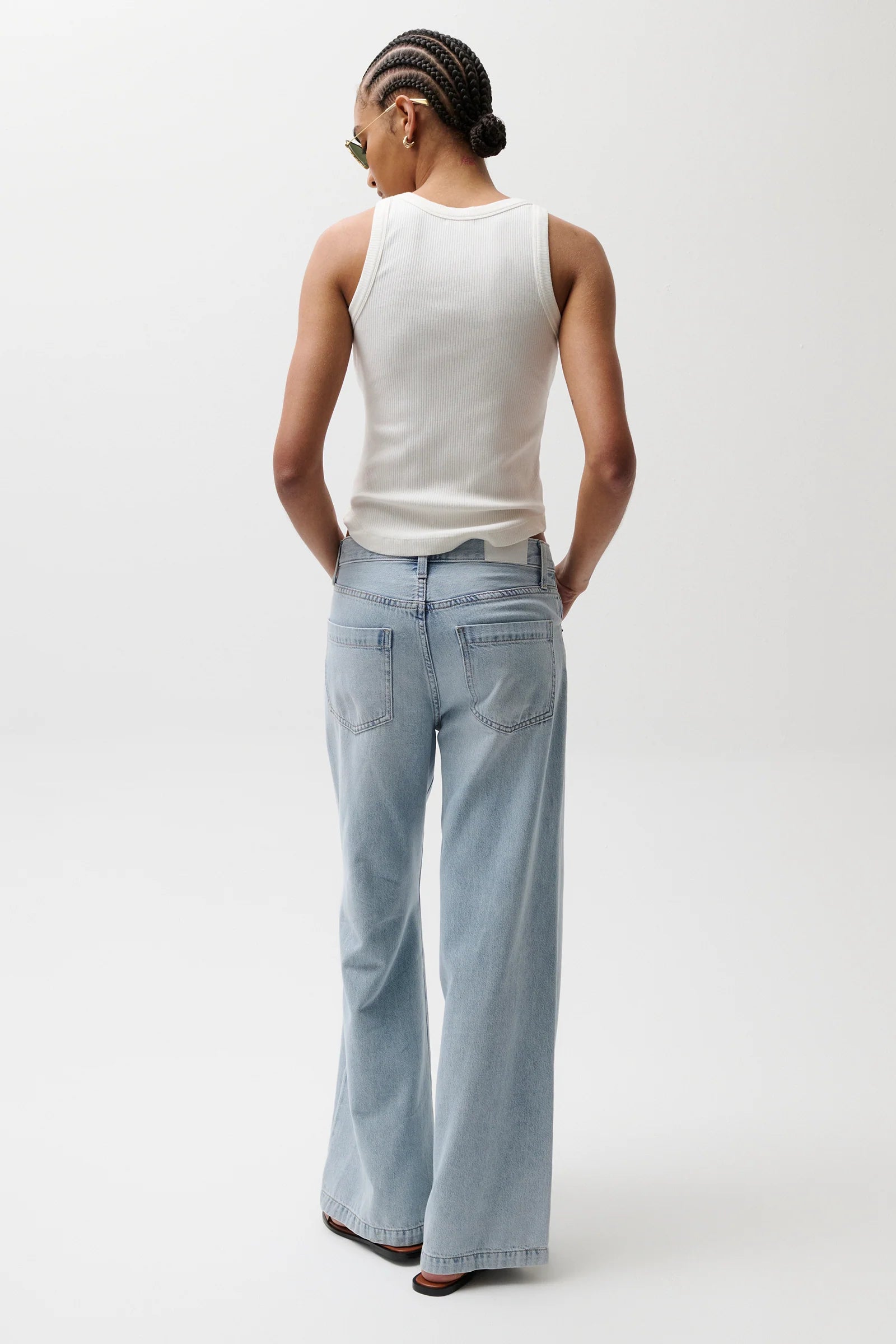 JADYN MID RISE PALAZZO JEAN