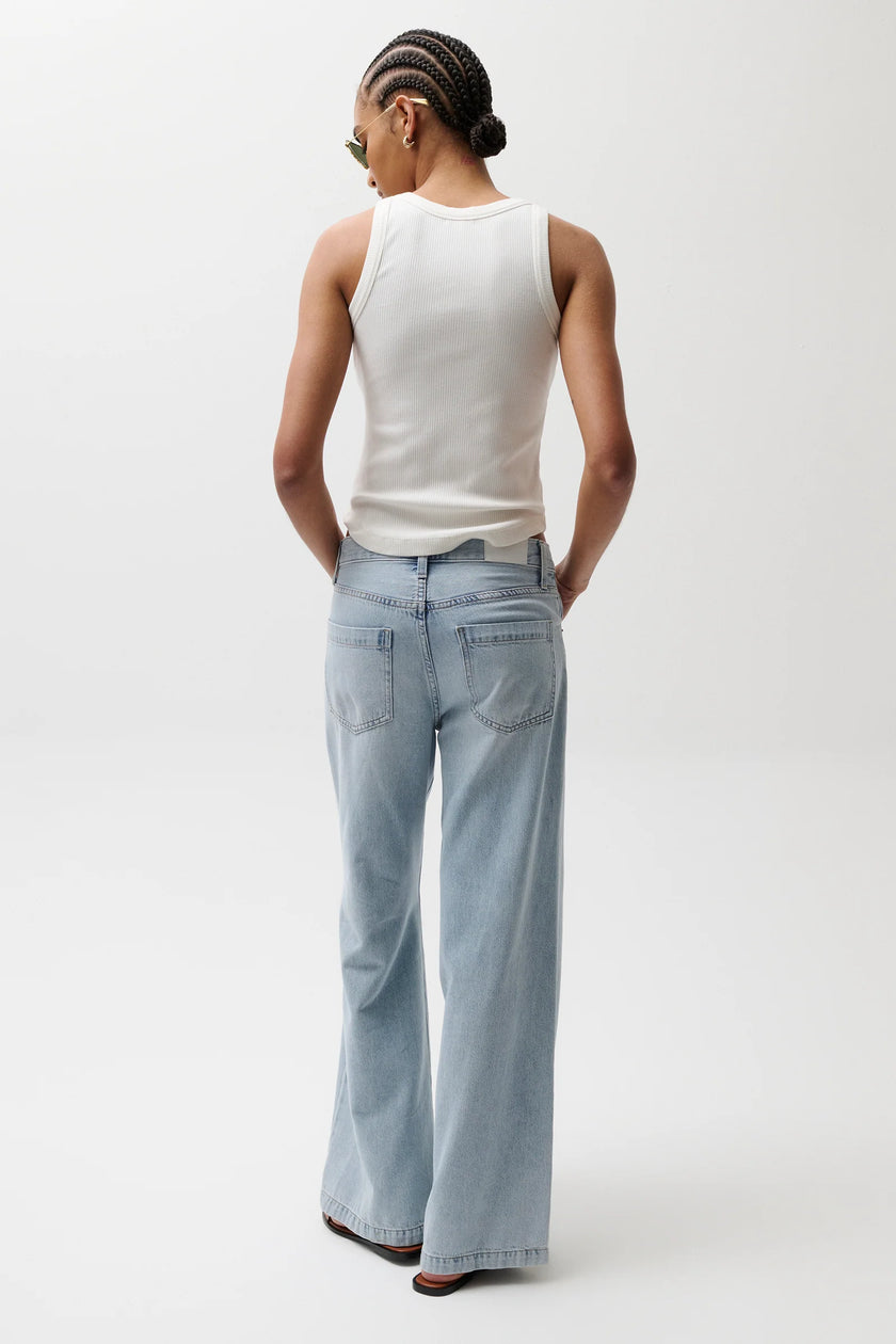 JADYN MID RISE PALAZZO JEAN