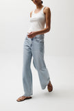 JADYN MID RISE PALAZZO JEAN