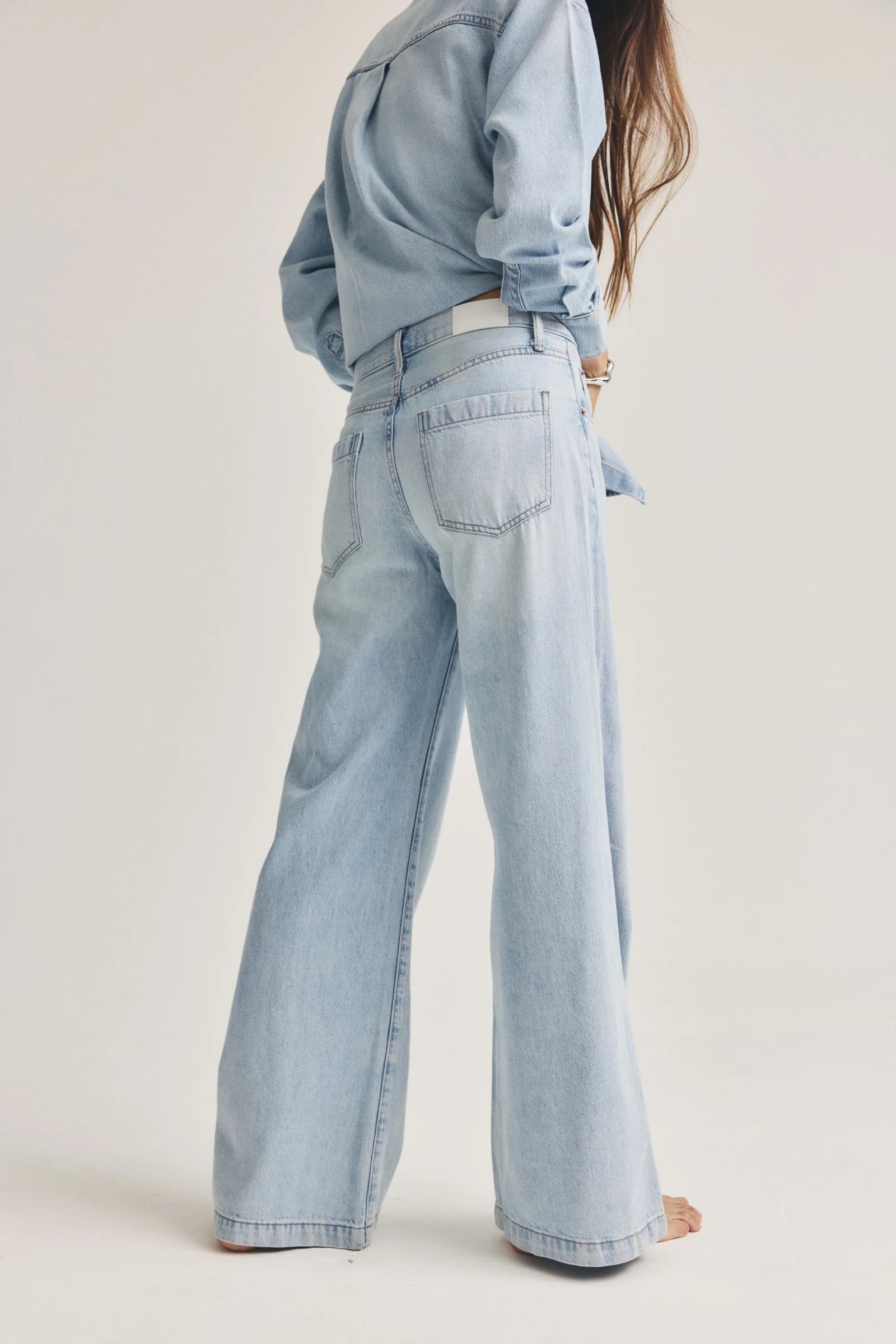 JADYN MID RISE PALAZZO JEAN