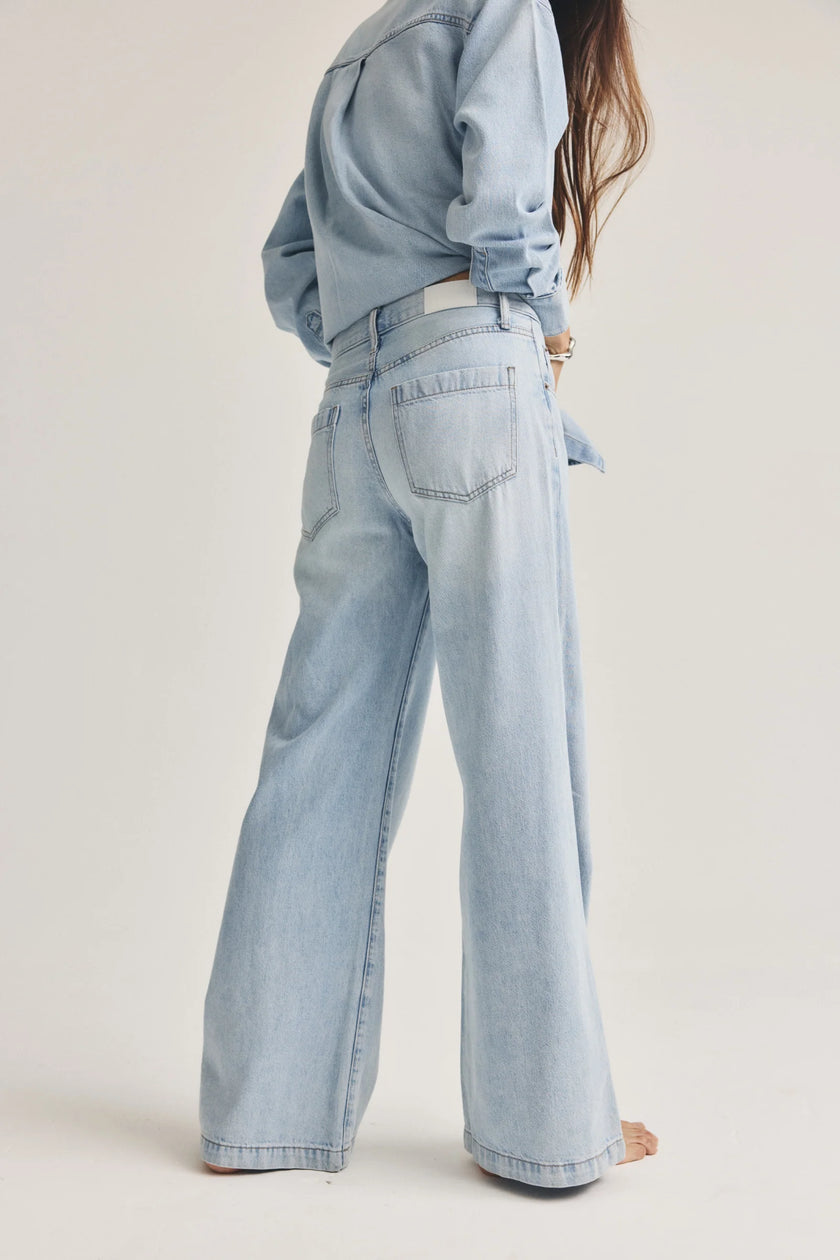 JADYN MID RISE PALAZZO JEAN