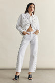 LEXI MID RISE BOWED STRIGHT JEAN IN VIVID WHITE