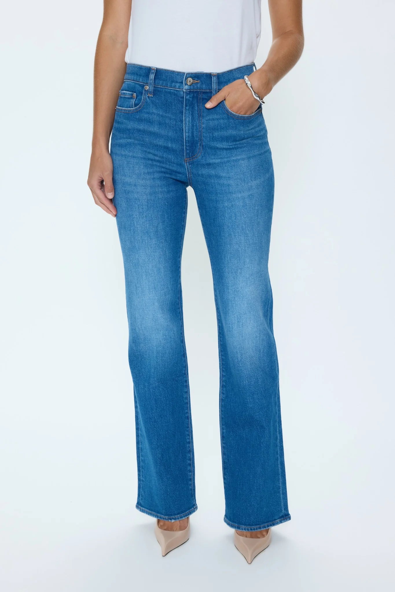 EVIE HIGH RISE SLIM BOOT IN ETERNITY