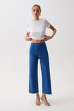 PENNY CROP HIGH RISE WIDE LEG JEAN IN CIEL