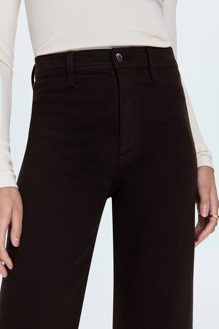 PENNY HIGH RISE WIDE LEG JEAN IN MOCHA