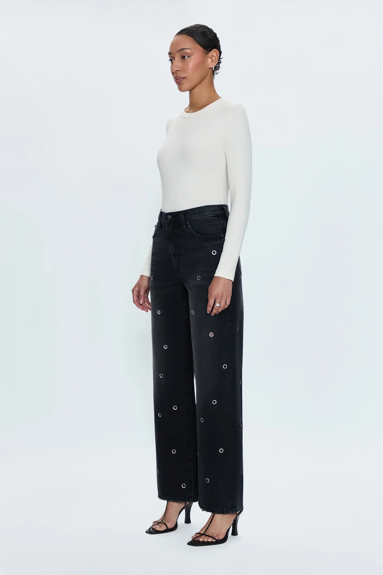 HENDRIX HIGH RISE BAGGY JEAN IN GLAMOUR