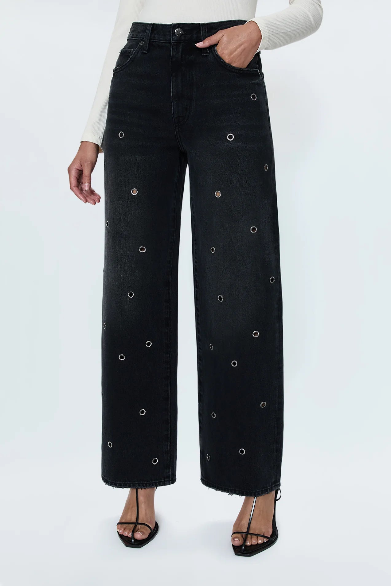 HENDRIX HIGH RISE BAGGY JEAN IN GLAMOUR