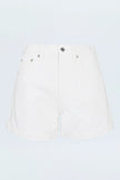 SAIGE HIGH RISE ALINE SHORT IN POLISHED WHITE