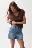 SAIGE HIGH RISE A LINE SHORT IN SAIL AWAY