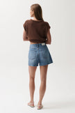 SAIGE HIGH RISE A LINE SHORT IN SAIL AWAY