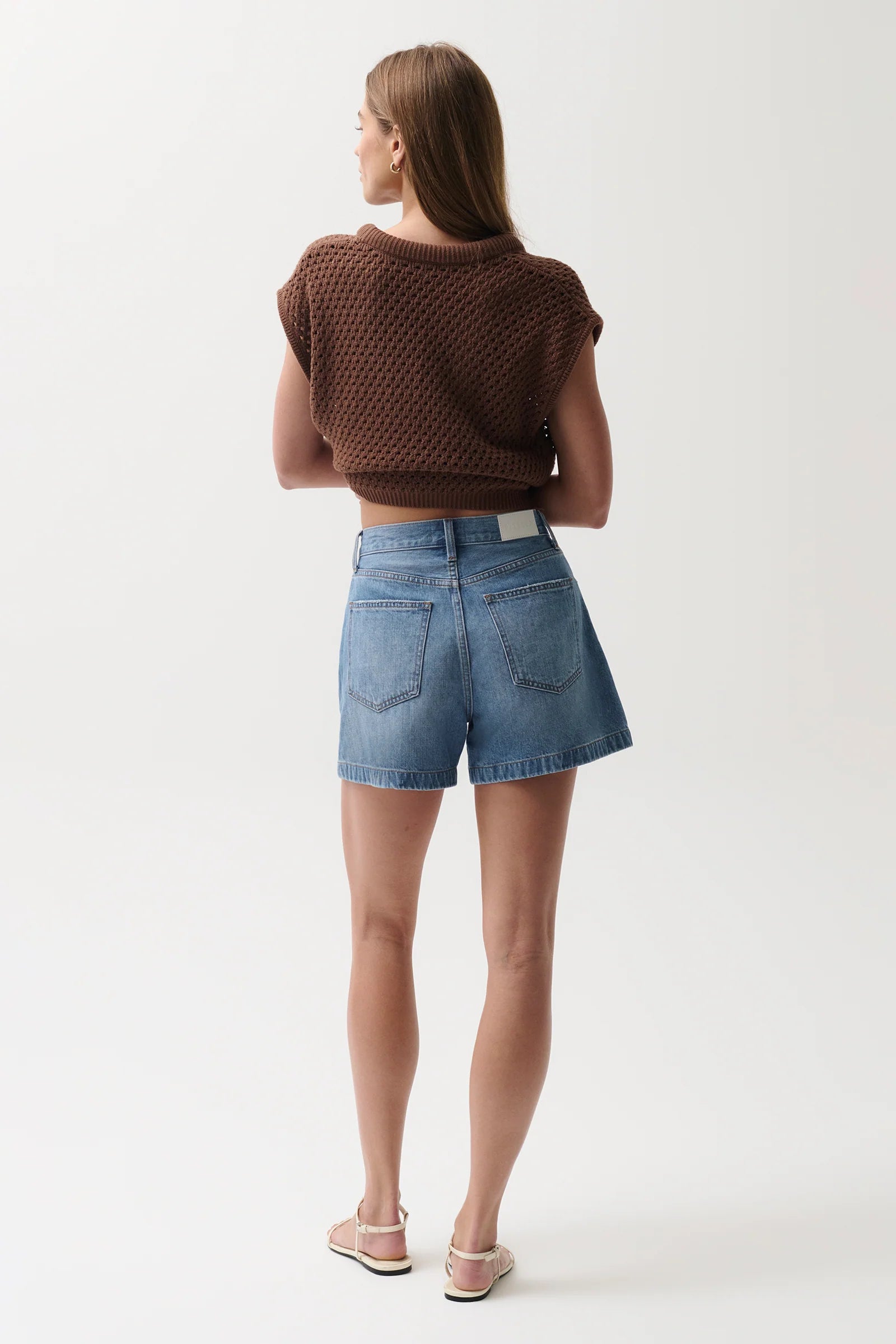 SAIGE HIGH RISE A LINE SHORT IN SAIL AWAY