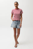 SAIGE HIGH RISE ALINE SHORT IN FRENCH RIVIERA