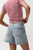 SAIGE HIGH RISE ALINE SHORT IN FRENCH RIVIERA