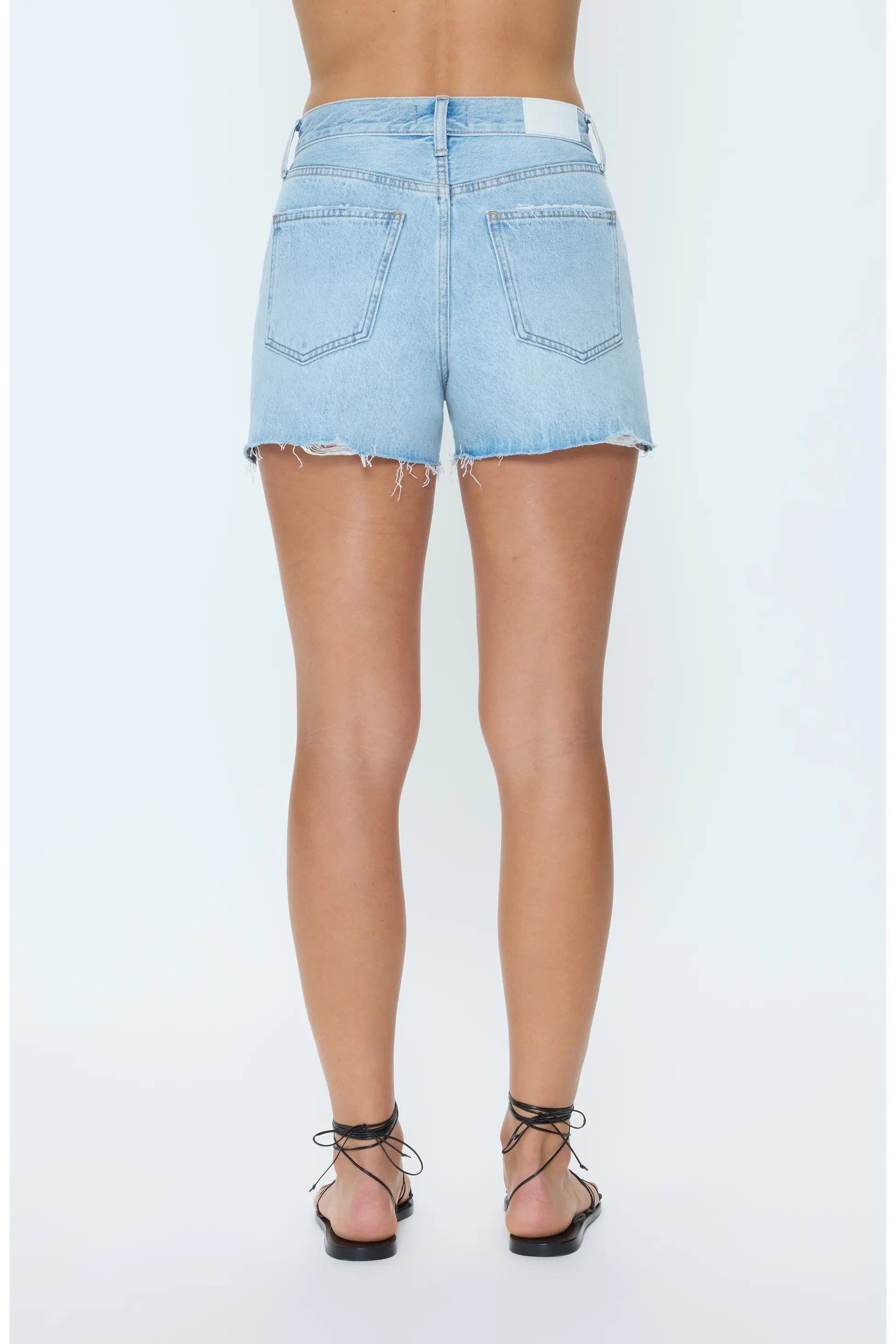 NOVA HIGH RISE CUT OFF SHORT IN LUNA