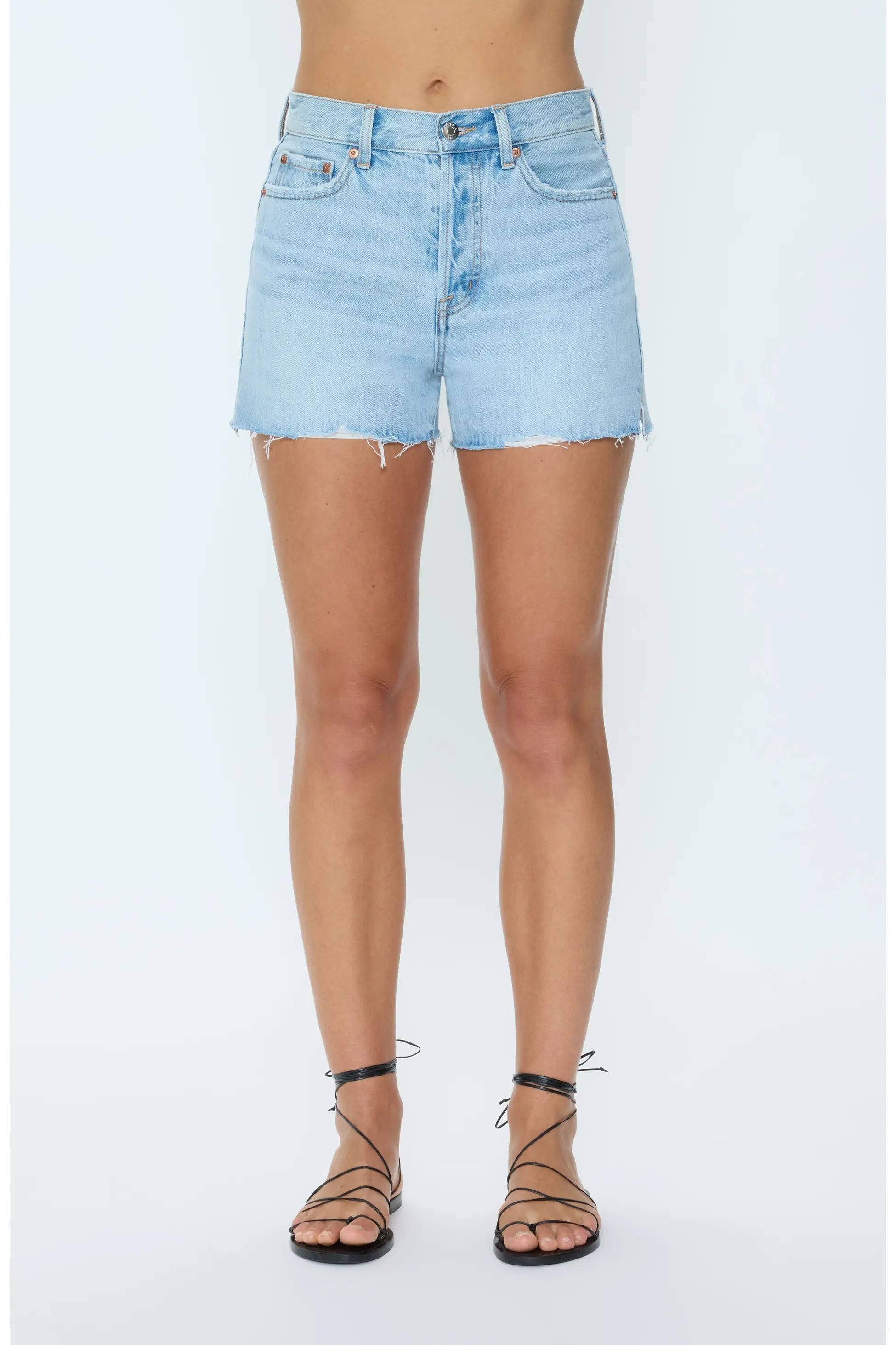 NOVA HIGH RISE CUT OFF SHORT IN LUNA