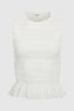 PHOEBE SMOCKED TANK IN LE BLANC