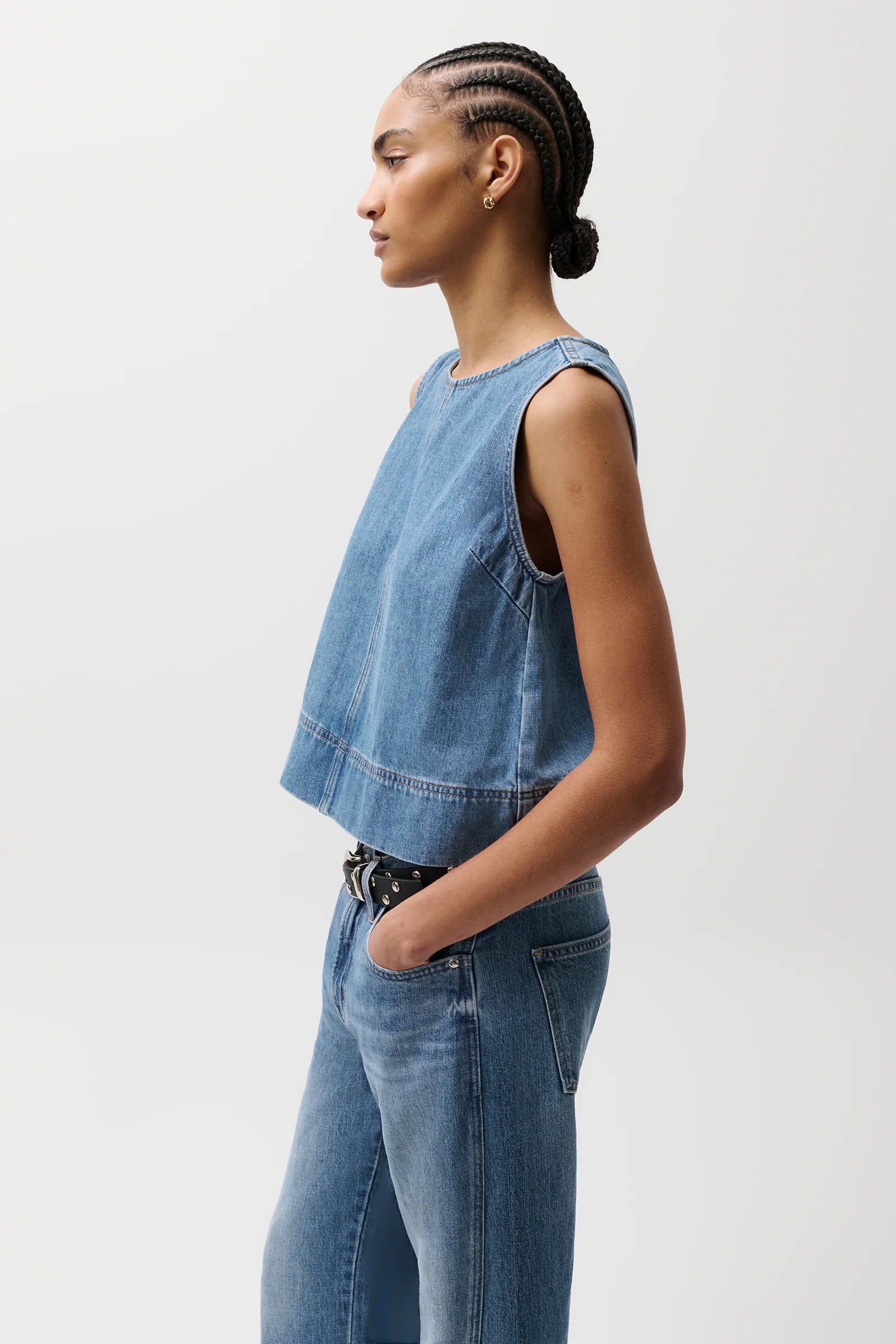 RUE SWING SHIRT IN SAIL AWAY
