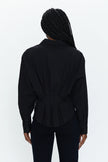 JULIE PLEATED BUTTON DOWN SHIRT
