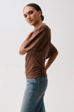 VERONICA KIMONO SLEEVE FITTED TEE IN LINDT