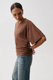 VERONICA KIMONO SLEEVE FITTED TEE IN LINDT