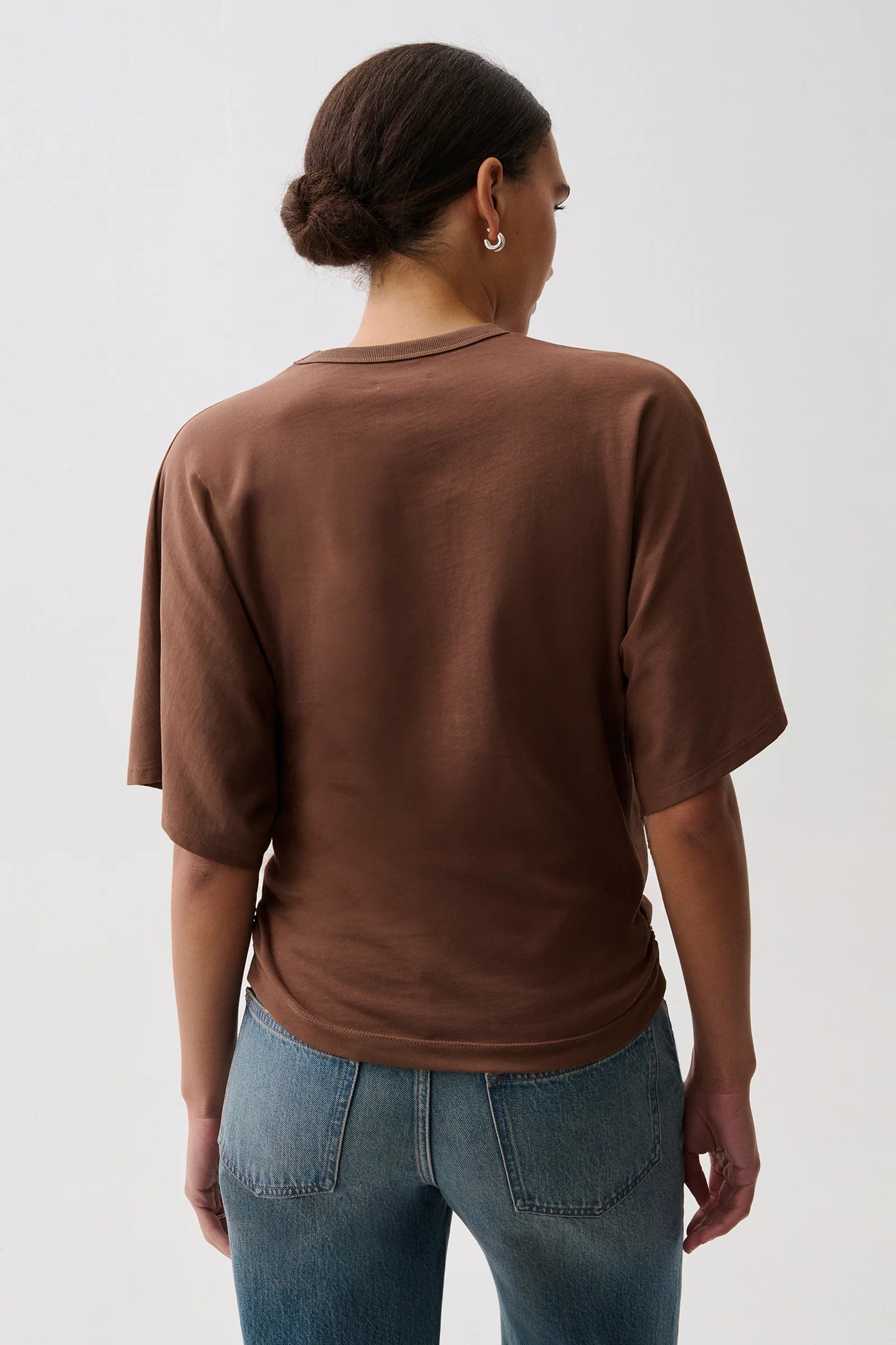 VERONICA KIMONO SLEEVE FITTED TEE IN LINDT