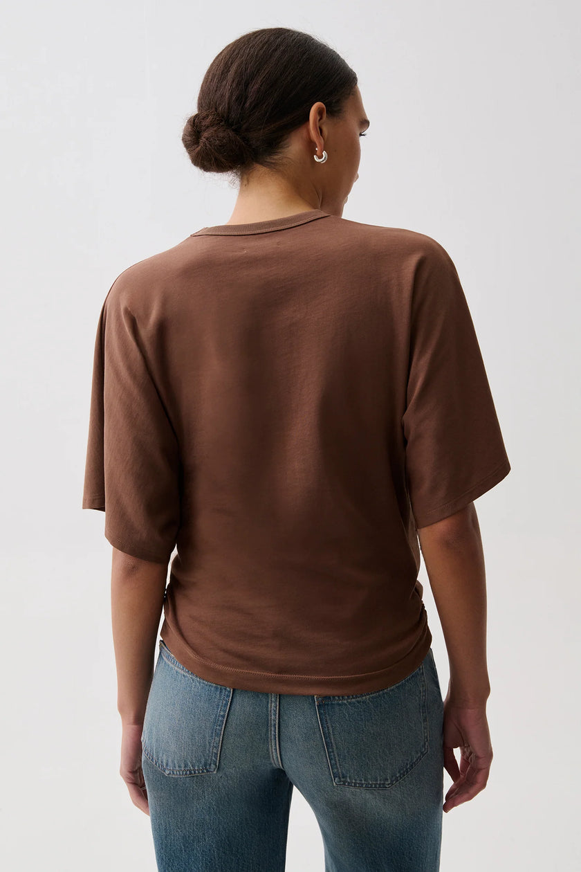 VERONICA KIMONO SLEEVE FITTED TEE IN LINDT