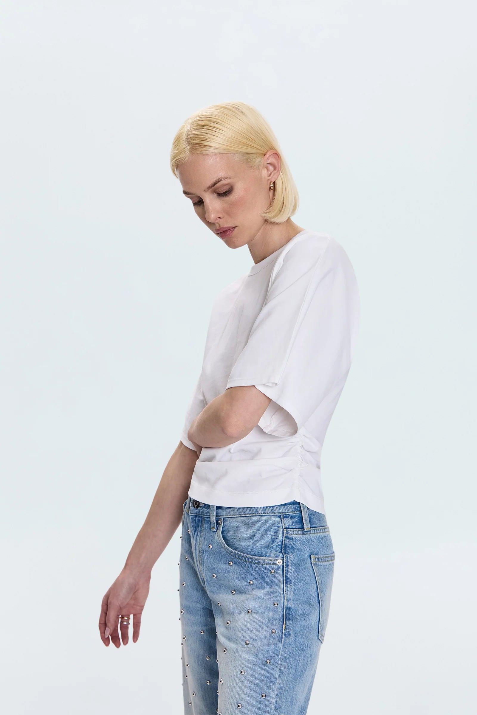 VERONICA KIMONO SLEEVE FITTED TEE