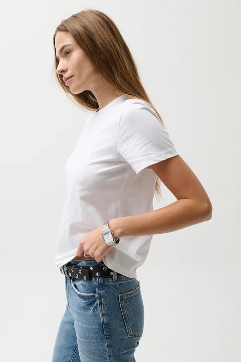 ALBA BABY TEE IN LE BLANC