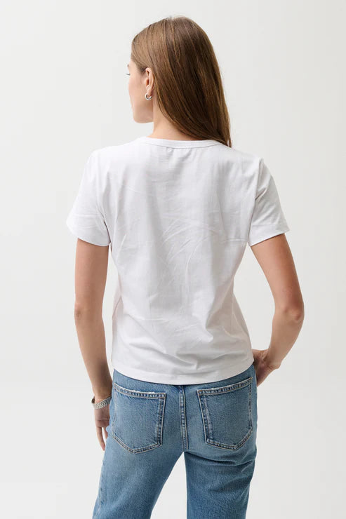 ALBA BABY TEE IN LE BLANC