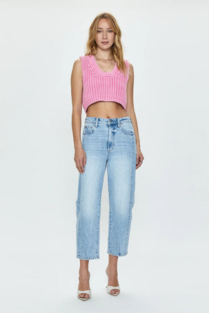 ELI HIGH RISE ARCHED LEG JEAN