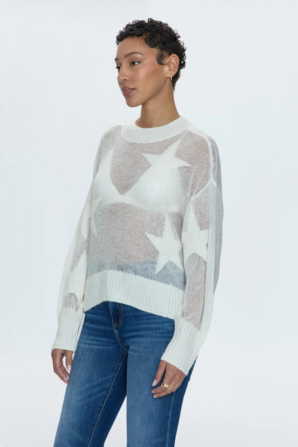 JOSLYN SHEER SWEATER