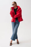 LIBERTY FUNNEL NECK JACKET IN NEGRONI