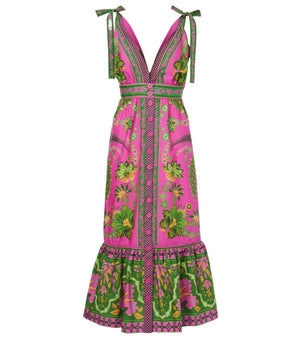 ANA TAPESTRY MIDI DRESS