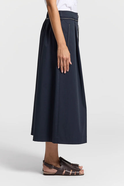 COMBED COTTON GARBARDINE SKIRT
