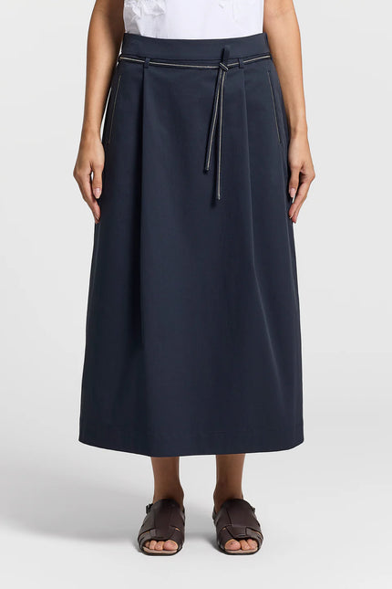 COMBED COTTON GARBARDINE SKIRT