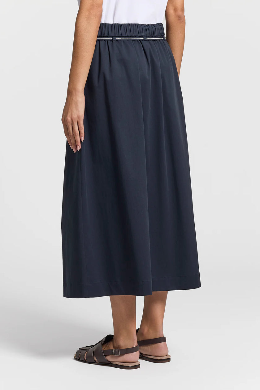 COMBED COTTON GARBARDINE SKIRT